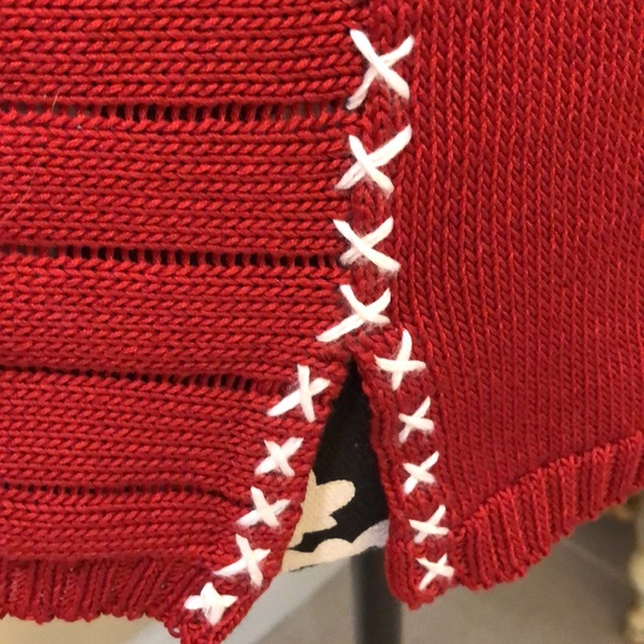 ❤️Elaris Bell long sleeve cross stitched detail soft stretchy sweater - Picture 8 of 12